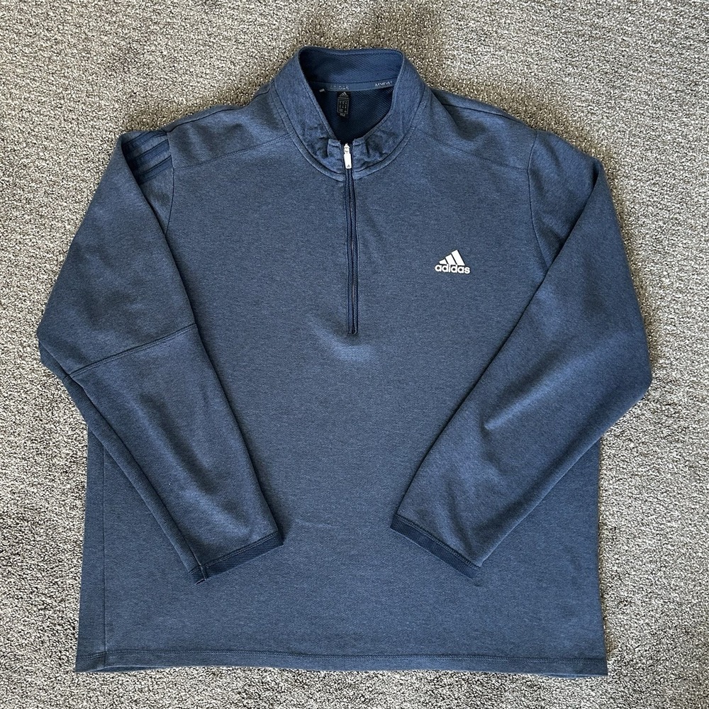 Adidas 1/4 Zip Golf Light Sweatshirt ~ Men's XL ~ Navy Blue